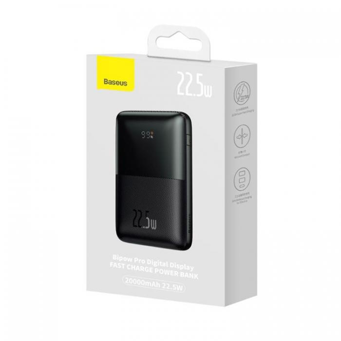 BASEUS - Baseus Powerbank 20000mAh PPBD2 Bipow Pro 22.5W - Svart