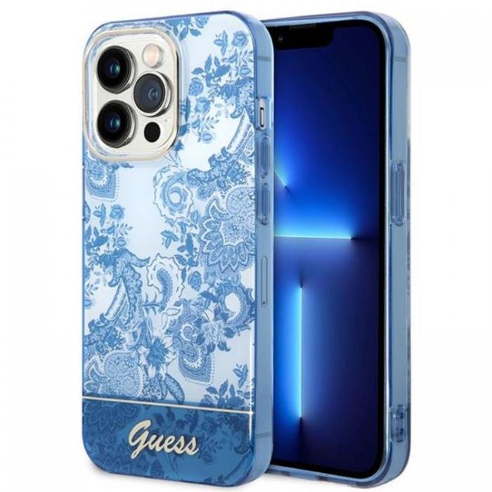 Guess - GUESS iPhone 14 Pro Max Skal Porcelain Collection - Bl