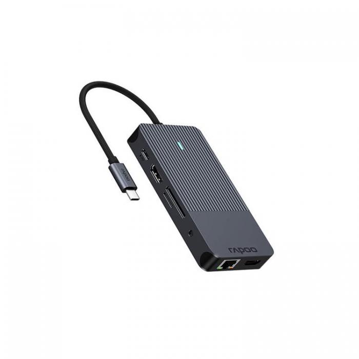 Rapoo - RAPOO Multiport UCM-2005 10-i-1 USB-C-Adapter