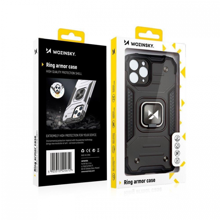 Wozinsky - Wozinsky iPhone 14 Skal Ring Armor - Svart