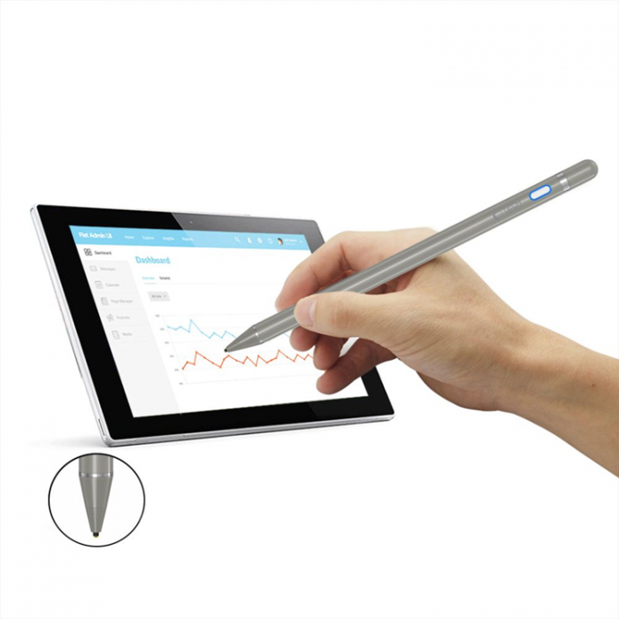 Tech-Protect - Tech Protect Active Stylus Penna - Titanium