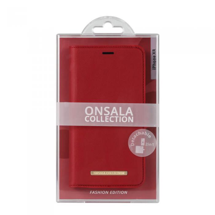 Onsala - ONSALA Mobilfodral Saffiano Red iPhone XR