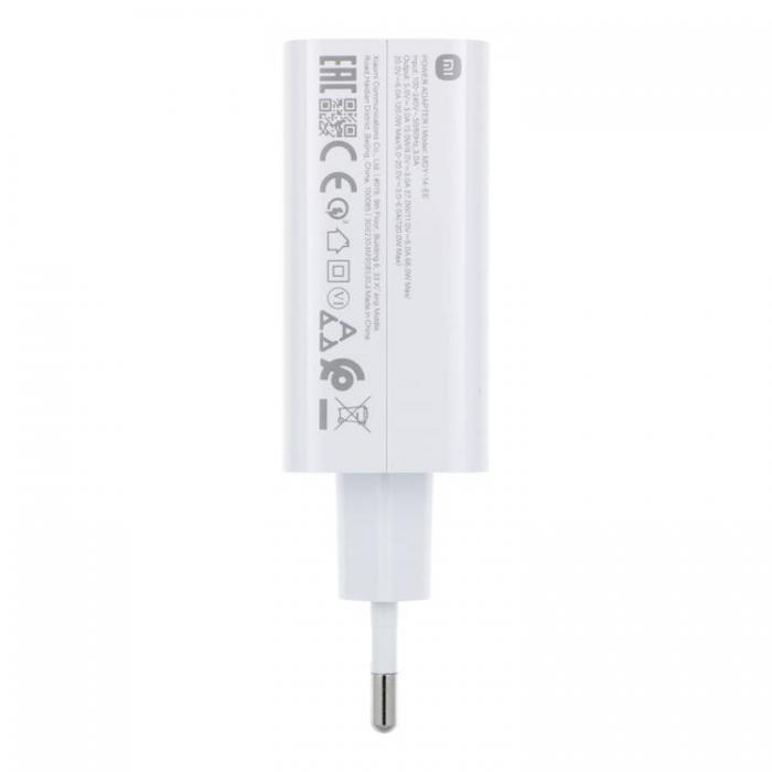 Xiaomi - Xiaomi Snabbladdare USB-A 120W QC 3.0 Bulk - Vit