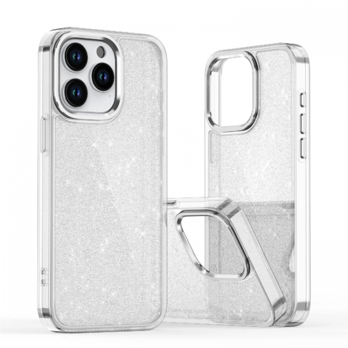 A-One Brand - iPhone 16 Mobilskal Glitter - Transparent