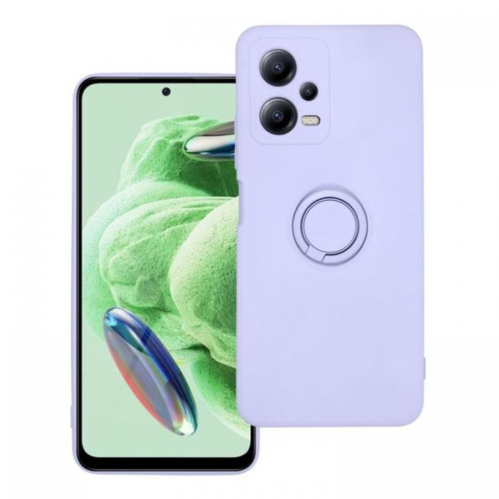 A-One Brand - Xiaomi Redmi Note 12 5G Mobilskal Ringhllare Silikon - Lila