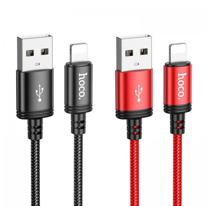 Hoco - Hoco USB-A till Lightning 1m 2.4A Kabel X89 - Svart