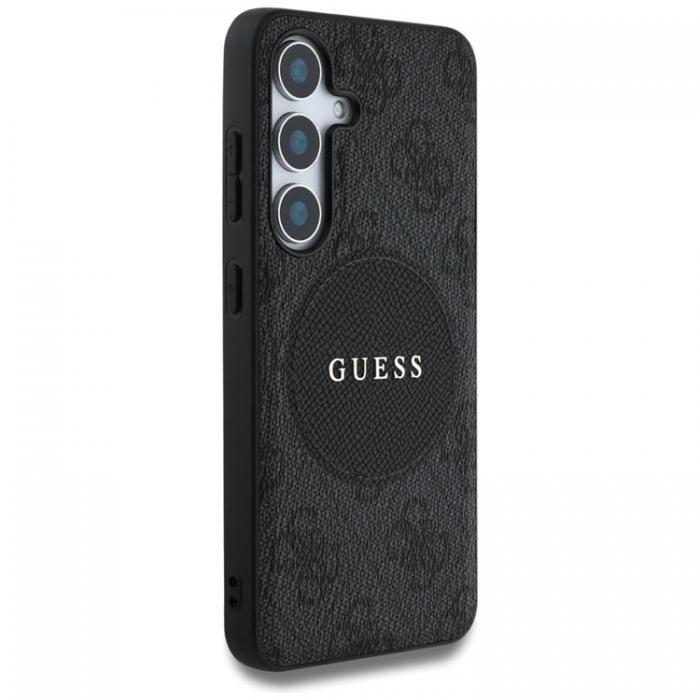 Guess - Guess Galaxy S25 Mobilskal MagSafe Round Patch Classic Logo - Svart