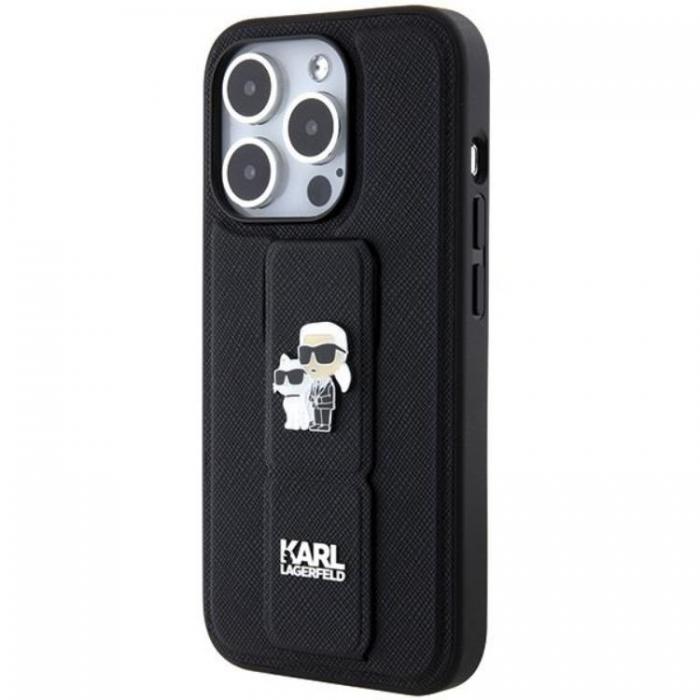 KARL LAGERFELD - Karl Lagerfeld iPhone 15 Pro Max Mobilskal Gripstand Pins