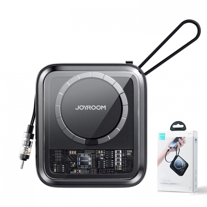 Joyroom - Joyroom Magsafe Powerbank 10000mAh 22.5W Icy Series - Svart