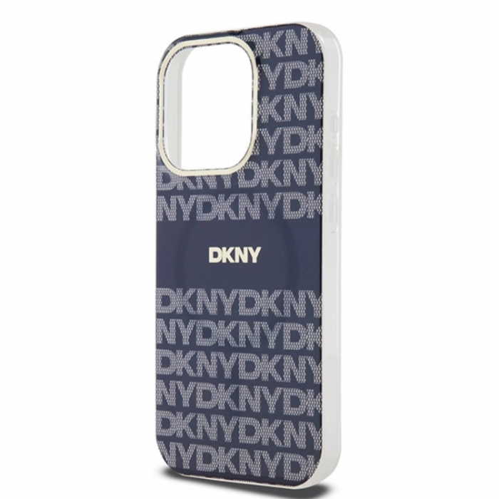 DKNY - DKNY iPhone 15 Pro Max Mobilskal Magsafe IML Mono & Stripe - Bl