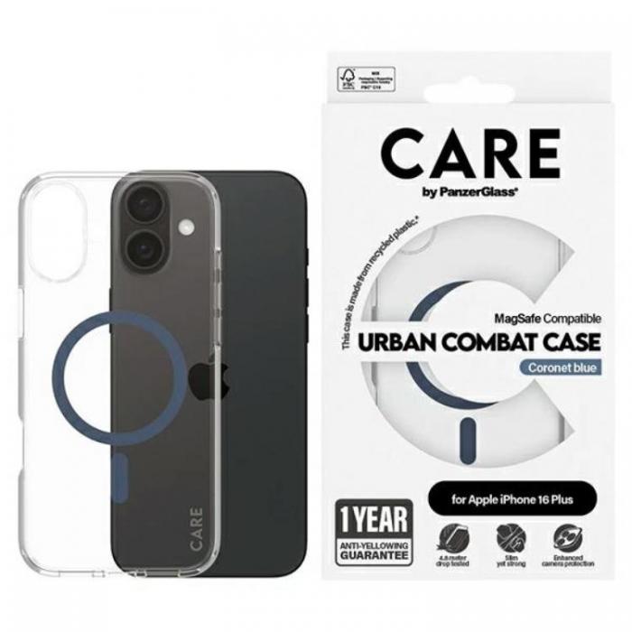 PanzerGlass - CARE By PanzerGlass iPhone 16 Plus Mobilskal MagSafe - Bl