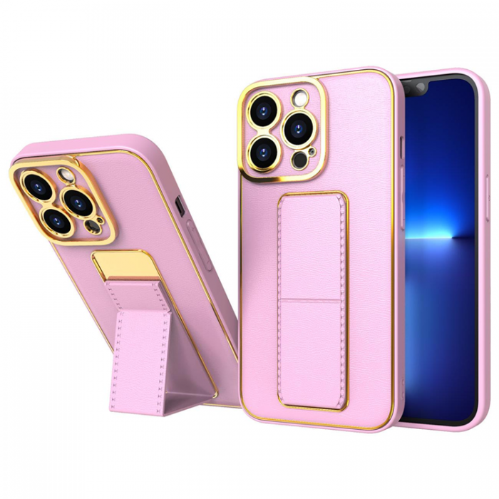 OEM - iPhone 13 Pro Skal Kickstand - Rosa