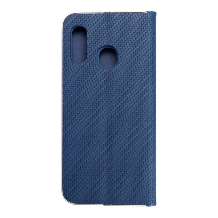 OEM - Galaxy A20e Plnboksfodral Forcell Luna Carbon - Bl