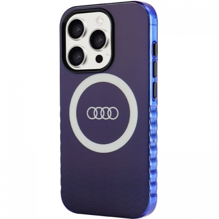 Audi - Audi iPhone 15 Pro Mobilskal Magsafe IML Big Logo - Bl