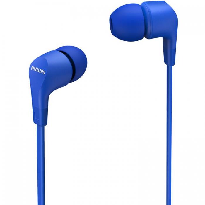 Philips - Philips Trdanslutna In-Ear-Hrlurar med inbyggd fjrrkontroll - Bl