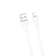 XO - XO USB-A Till Lightning Kabel 1m 2.1A NB200 - Vit