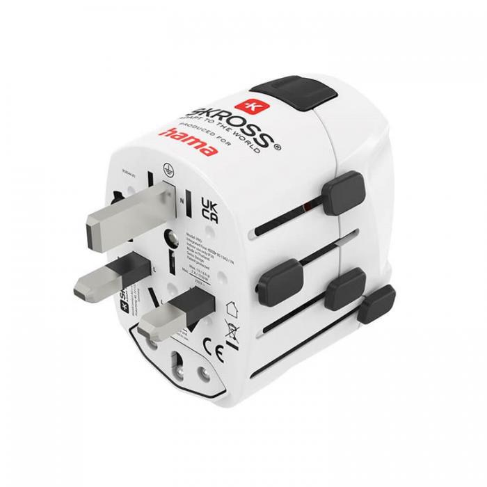 Hama - HAMA Reseadapter Vrlden Pro EU-WORLD 3-stift