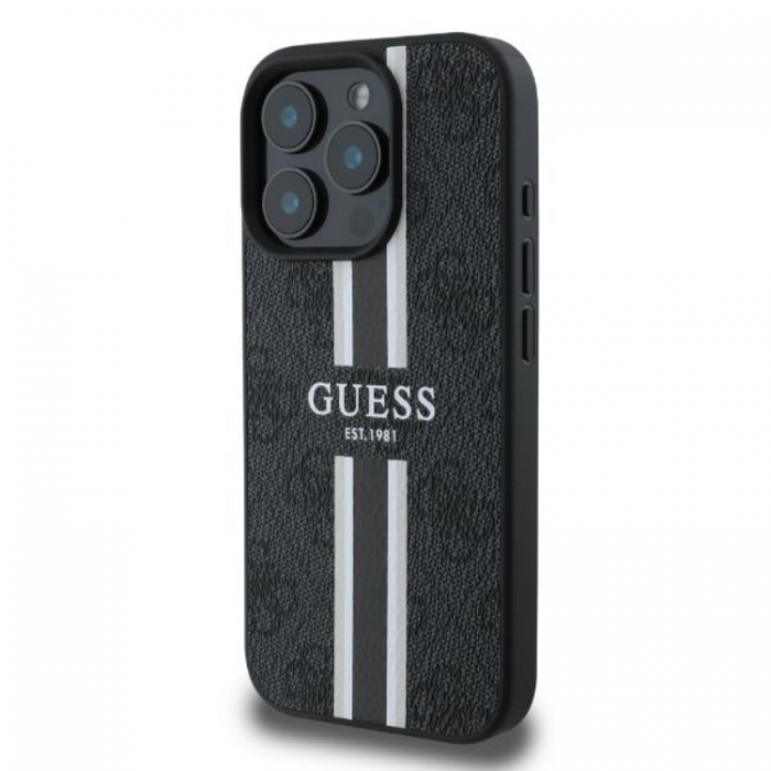 Guess - Guess iPhone 16 Pro Max Mobilskal Magsafe 4G Printed Stripes