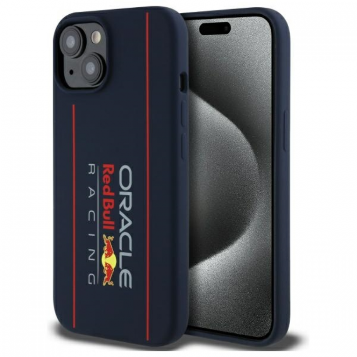 Red Bull - Red Bull iPhone 15 Mobilskal MagSafe Silikon Vertical Logo