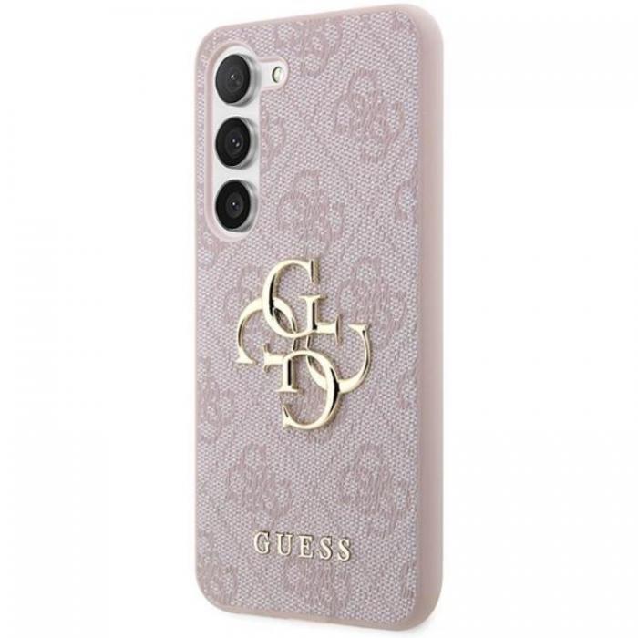 Guess - Guess Galaxy S24 Mobilskal Big Metall Logo - Rosa