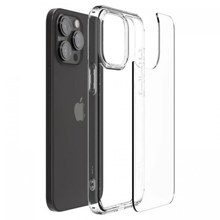 Spigen - Spigen iPhone 15 Pro Mobilskal Crystal Hybrid - Transparent