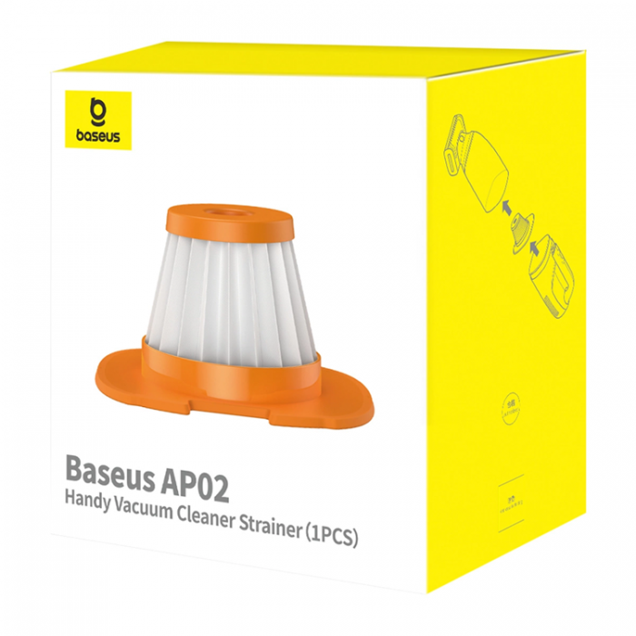 BASEUS - Baseus Filter AP02 Dammsugare med En Effekt P 6000 Pa - Orange