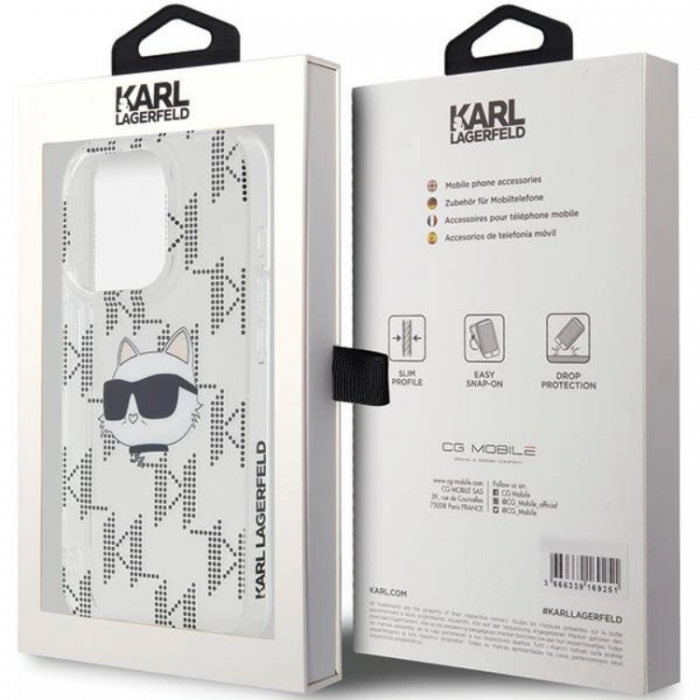 KARL LAGERFELD - Karl Lagerfeld iPhone 15 Pro Max Mobilskal IML Choupette