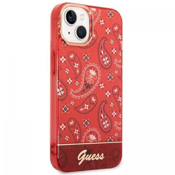 Guess - GUESS iPhone 14 Plus Skal Bandana Paisley - Rd