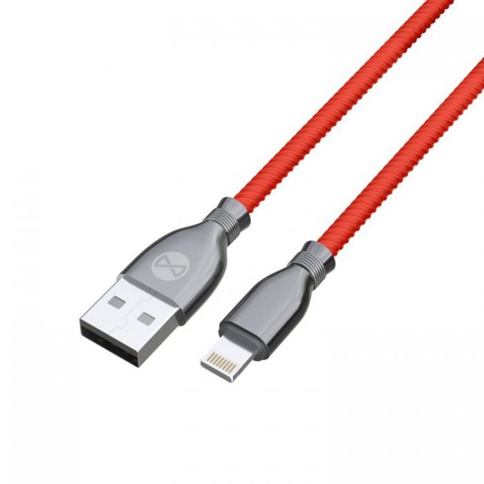 Forever - Forever Tornado USB-A till Lightning kabel 1m 3A - Rd