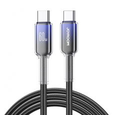 Joyroom - Joyroom S-A42 USB-C - USB-C 60W 1.2m Kabel Crystal-Clear Series - Svart