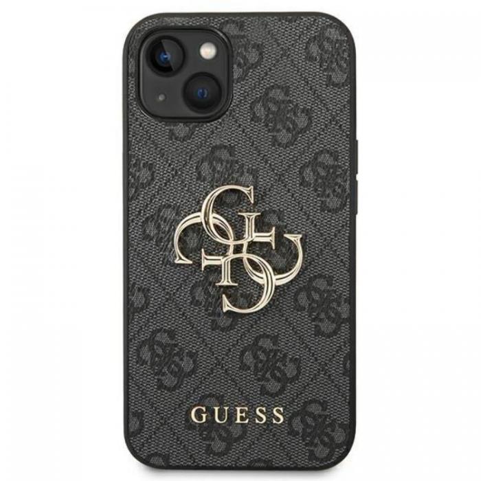 Guess - GUESS iPhone 14 Skal 4G Big Metal Logo - Gr