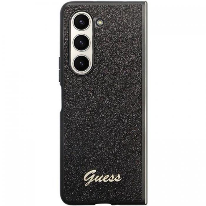 Guess - Guess Galaxy Z Fold 5 Mobilskal Lder Triangle Strass - Svart