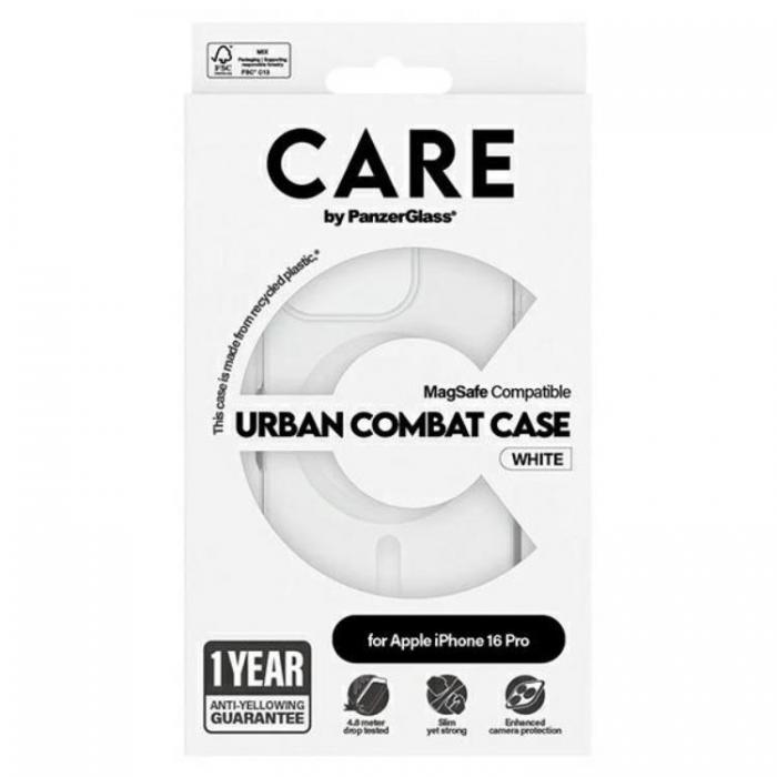 PanzerGlass - CARE By PanzerGlass iPhone 16 Pro Mobilskal MagSafe - Vit