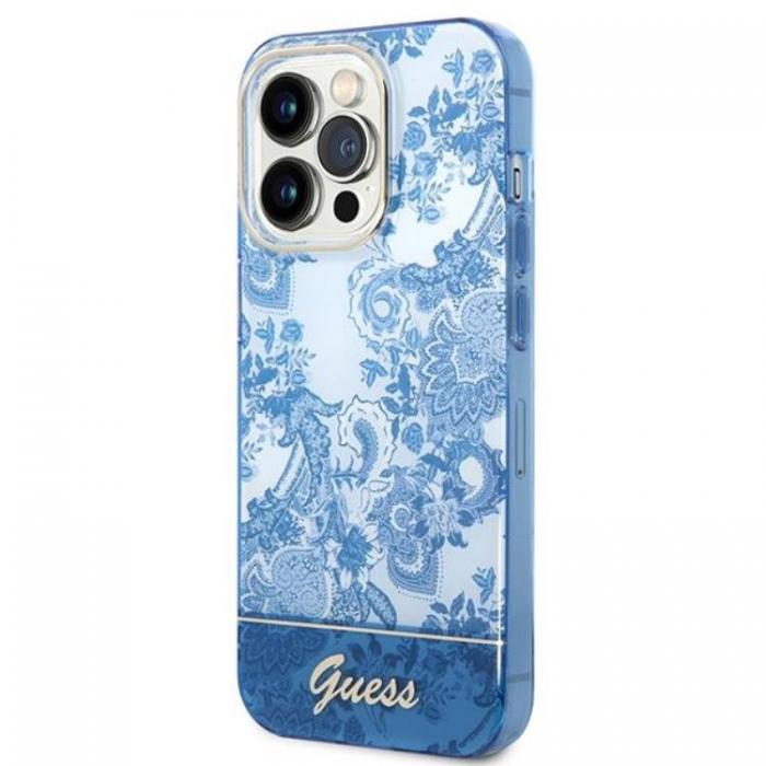 Guess - GUESS iPhone 14 Pro Max Skal Porcelain Collection - Bl