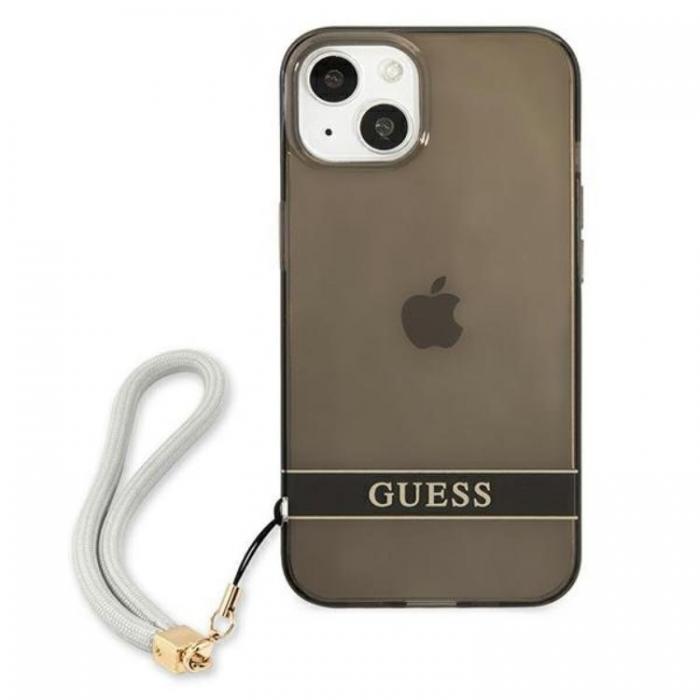 Guess - Guess iPhone 13 mini Skal Translucent Stap - Svart