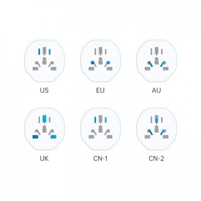 Tech-Protect - Tech-Protect Universal Reseadapter EU - Vit