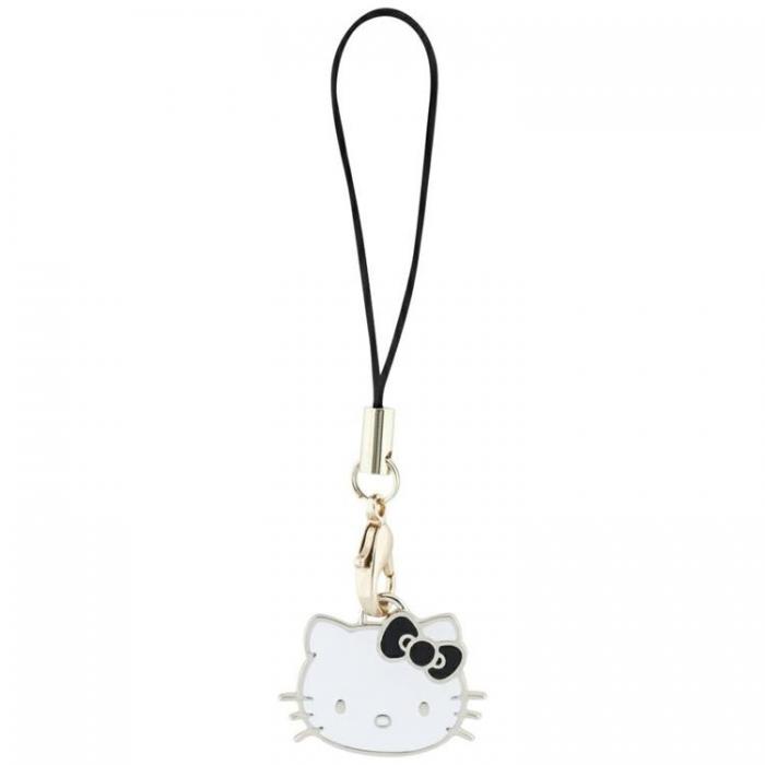 Hello Kitty - Hello Kitty Hngande Mobilrem Charm Kitty Head - Svart