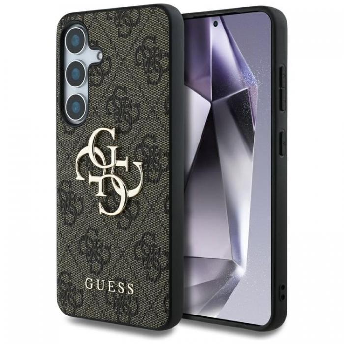 Guess - Guess Galaxy S25 Plus Mobilskal Big 4G Logo Classic - Brun