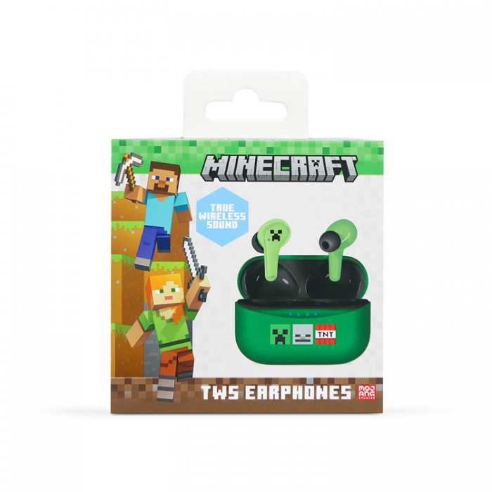 Minecraft - MINECRAFT TWS In-Ear Hrlurar - Grn