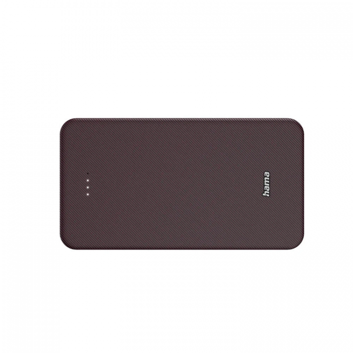 Hama - Hama Powerbank 20000 mAh USB-C/USB-A - Plommon