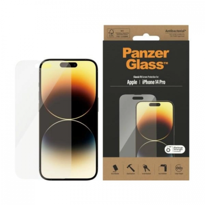 PanzerGlass - PanzerGlass iPhone 14 Pro Max Hrdat Glas Skrmskydd Classic Fit