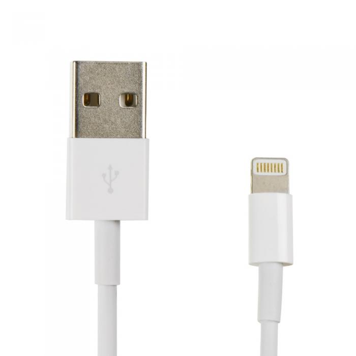 A-One Brand - USB-A till Lightning kabel 8-pin Vit BOX HD4 1m