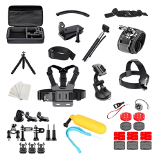 A-One Brand - Set 50-i-1 tillbehör för GoPro SJCAM sportkameror