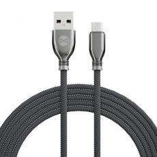 Forever - Forever Tornado Kabel USB till Micro-USB 1m 3A - Svart