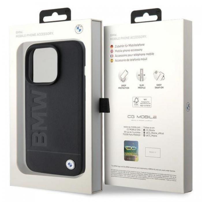 BMW - BMW iPhone 15 Pro Max Mobilskal Magsafe Lder Hot Stamp