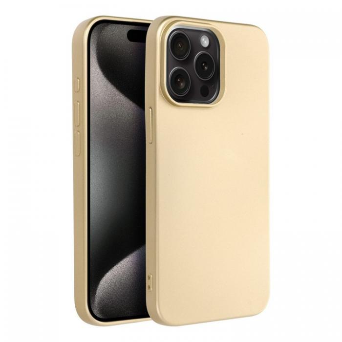 A-One Brand - iPhone 15 Pro Max Mobilskal Metallic - Guld