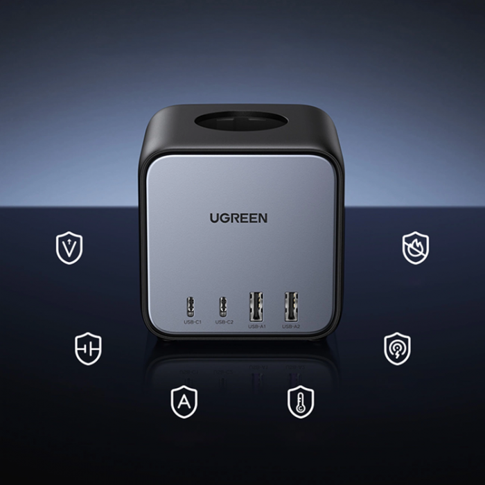 Ugreen - Ugreen cube power strip 65W USB, USB C + 3x AC socket