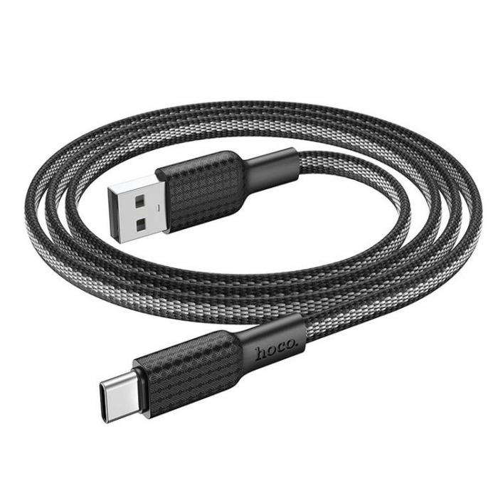 Hoco - HOCO USB-A Till USB-C Kabel 1m 3A X69 - Svart/Vit