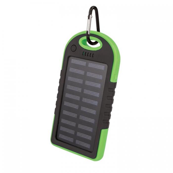 Setty - Setty Powerbank 5000 mAh Solar - Grn