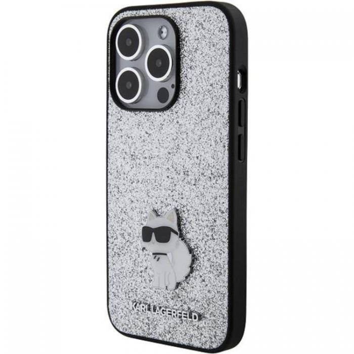 KARL LAGERFELD - Karl Lagerfeld iPhone 15 Pro Max Mobilskal Fixed Glitter Metal Pin